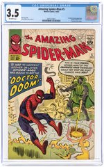 AMAZING SPIDER-MAN #5 OCTOBER 1963 CGC 3.5 VG-.