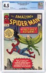 AMAZING SPIDER-MAN #7 DECEMBER 1963 CGC 4.5 VG+.