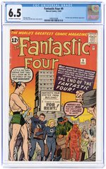 FANTASTIC FOUR #9 DECEMBER 1962 CGC 6.5 FINE+.