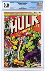 INCREDIBLE HULK #181 NOVEMBER 1974 CGC 8.0 VF (FIRST WOLVERINE).