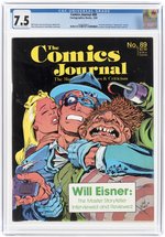 COMICS JOURNAL #89 MARCH 1984 CGC 7.5 VF- (EARLY TMNT LEONARDO DRAWING).