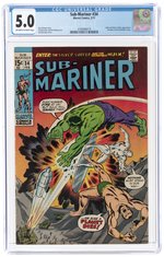 SUB-MARINER #34 FEBRUARY 1971 CGC 5.0 VG/FINE.