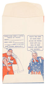 CAPTAIN MARVEL "WAR STAMPS SAVINGS BOOK" ENVELOPE.