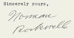 NORMAN ROCKWELL SIGNED LETTER.