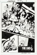 THE BATMAN STRIKES! #20 COMIC PAGE ORIGINAL ART BY CHRISTOPHER JONES.