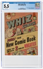 WHIZ COMICS #NN WHEATIES GIVEAWAY 1946 CGC 5.5 FINE-.