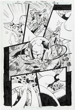 ALL-NEW ATOM #21 COMIC PAGE ORIGINAL ART BY PAT OLLIFFE.