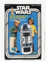 STAR WARS (1978) - (ARTOO DETOO) R2-D2 INFLATABLE BOP BAG AFA 80 NM.