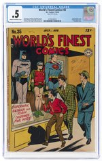 WORLD'S FINEST COMICS #35 JULY-AUGUST 1948 CGC .5 POOR.