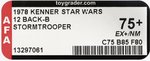 STAR WARS (1978) - STORMTROOPER 12 BACK-B AFA 75+ EX+/NM.