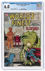 WORLD'S FINEST COMICS #127 AUGUST 1962 CGC 6.0 FINE.