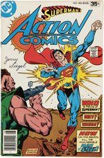 SUPERMAN CO-CREATOR JERRY SIEGEL SIGNED ACTION COMICS #486 COMIC BOOK.