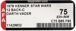 STAR WARS (1978) - DARTH VADER 12 BACK-C AFA 75 EX+/NM.