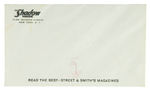 "THE SHADOW MAGAZINE" ENVELOPE W/DOC SAVAGE CLUB STAMP.