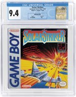 NINTENDO GAME BOY (1990) SOLAR STRIKER (H-SEAM SEAL/A+) CGC 9.4.