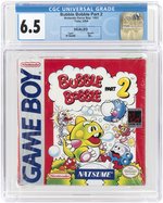 NINTENDO GAME BOY (1993) BUBBLE BOBBLE PART 2 (TAITO/H-SEAM SEAL/B+) CGC 6.5.