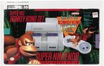 NINTENDO SNES (1994) GAME CONSOLE DONKEY KONG SET WITH DONKEY KONG COUNTRY VGA 75 Q-EX+/NM.