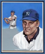 ROGER MARIS ORIGINAL ART BY DOUG WEST.