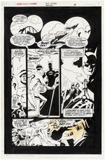 BATMAN SIX FLAGS PARK MAP AND GUIDE COMIC PAGE ORIGINAL ART BY STEVE LIGHTLE.