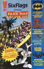 BATMAN SIX FLAGS PARK MAP AND GUIDE COMIC PAGE ORIGINAL ART BY STEVE LIGHTLE.