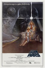 STAR WARS STYLE A ORIGINAL 1977 ONE SHEET MOVIE POSTER (FOURTH PRINTING).