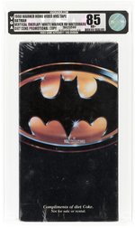 BATMAN VHS (1990) VGA 85 NM+ (VERTICAL OVERLAP/WHITE WARNER HOME VIDEO WATERMARK/DIET COKE PROMO COPY).