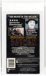 BATMAN VHS (1990) VGA 85 NM+ (VERTICAL OVERLAP/WHITE WARNER HOME VIDEO WATERMARK/DIET COKE PROMO COPY).