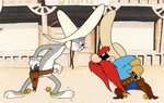 LOONEY TUNES - GUNSLINGERS VIRGIL ROSS SIGNED & FRAMED LIMITED EDITION CEL.