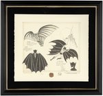 BATMAN "BOB KANE - DA VINCI" FRAMED LIMITED EDITION PRINT SIGNED BY BATMAN CO-CREATOR BOB KANE.