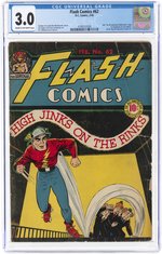 FLASH COMICS #62 FEBRUARY 1945 CGC 3.0 GOOD/VG.