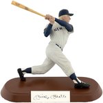 MICKEY MANTLE (HOF) SIGNED SALVINO STATUE.