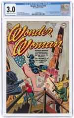 WONDER WOMAN #50 NOVEMBER-DECEMBER 1951 CGC 3.0 GOOD/VG.