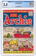 ARCHIE COMICS #78 JANUARY-FEBRUARY 1956 CGC 3.5 VG-.