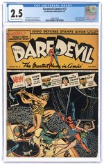 DAREDEVIL COMICS #12 AUGUST 1942 CGC 2.5 GOOD+.