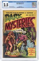DARK MYSTERIES #1 JUNE-JULY 1951 CGC 2.5 GOOD+.