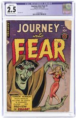 JOURNEY INTO FEAR #1 MAY 1951 CGC RESTORED 2.5 (SLIGHT C-1) GOOD+.
