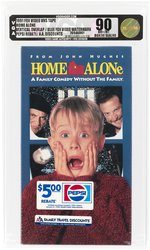 HOME ALONE VHS (1991) VGA 90 NM+/MINT (VERTICAL OVERLAP/BLUE FOX VIDEO WATERMARK/PEPSI REBATE/A.A. DISCOUNTS/GOLD LEVEL).