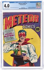 METEOR COMICS #1 NOVEMBER 1945 CGC 4.0 VG.