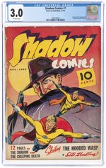 SHADOW COMICS #7 NOVEMBER 1940 CGC 3.0 GOOD/VG.