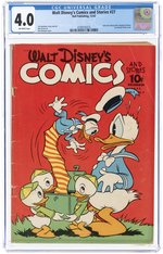 WALT DISNEY'S COMICS AND STORIES #27 DECEMBER 1942 CGC 4.0 VG.