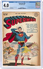 SUPERMAN #40 MAY-JUNE 1946 CGC 4.0 VG.