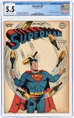 SUPERMAN #47 JULY-AUGUST 1947 CGC 5.5 FINE-.