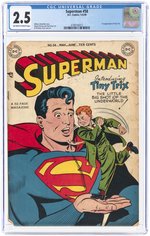 SUPERMAN #58 MAY-JUNE 1949 CGC 2.5 GOOD+.