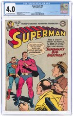 SUPERMAN #80 JANUARY-FEBRUARY 1953 CGC 4.0 VG.