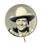 "GENE AUTRY" SCARCE AND EARLY AUSTRALIAN BUTTON.