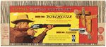 MATTEL BUFFALO HUNTER SET - SHOOTIN' SHELL WINCHESTER & SHOOTIN' SHELL FANNER BOXED GUN SET.