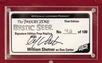 THE TWILIGHT ZONE MYSTIC SEER REPLICA WITH RED DEVIL HEAD SIGNATURE EDITION SIGNED BY WILLIAM SHATNER.