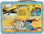 SUPERMAN ADCO 1954 CLASSIC METAL LUNCHBOX & THERMOS.