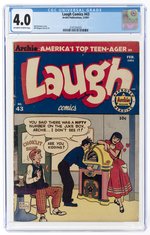 LAUGH COMICS #43 FEBRUARY 1951 CGC 4.0 VG.