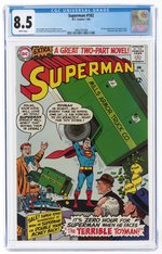 SUPERMAN #182 JANUARY 1966 CGC 8.5 VF+ (FIRST SILVER AGE TOYMAN).